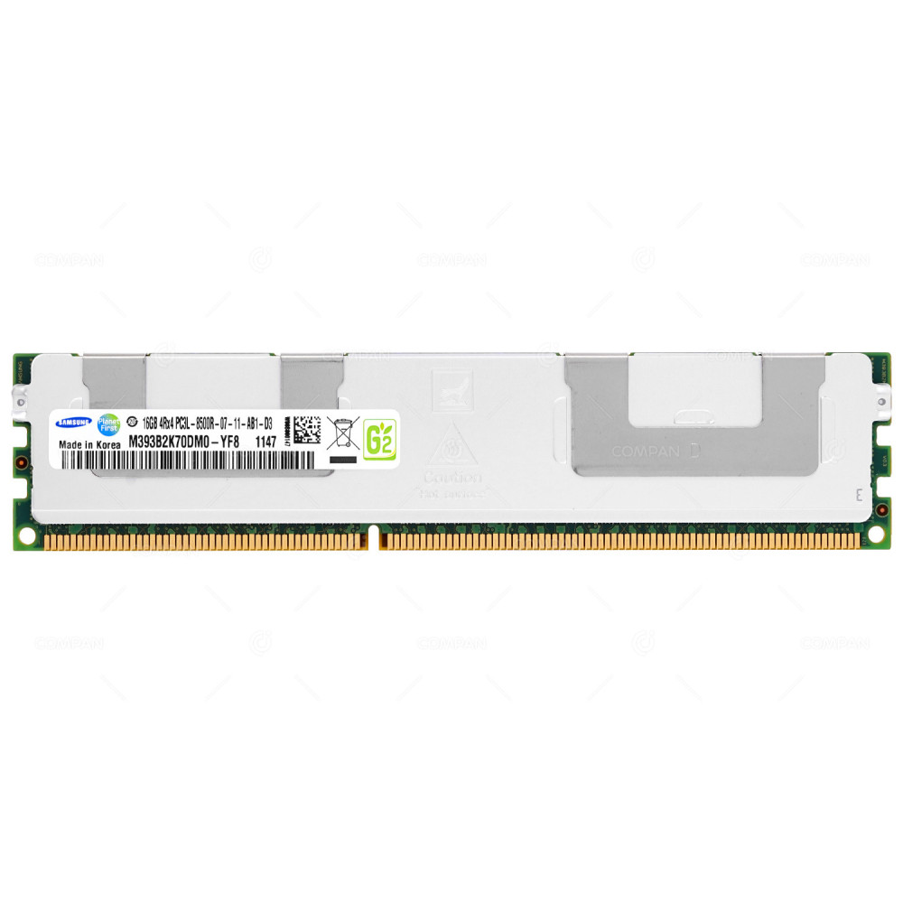 M393B2K70DM0-YF8  SAMSUNG DDR3 16GB 4RX4 PC3L-8500 1066MHZ RDIMM CL7